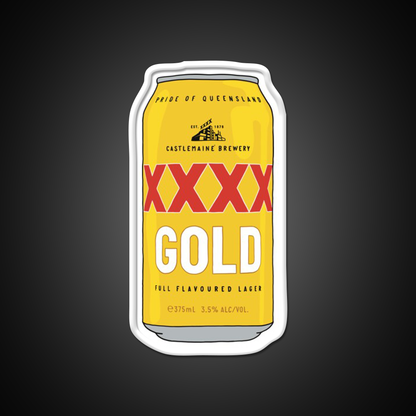 Hand Drawn Xxxx Gold Can Beer Bar Decor Led Neon Sign Rgb Color - LED neon sign view 11