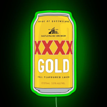 Hand Drawn Xxxx Gold Can Rgb Led Neon Sign Pop Wall Art - Shineneon