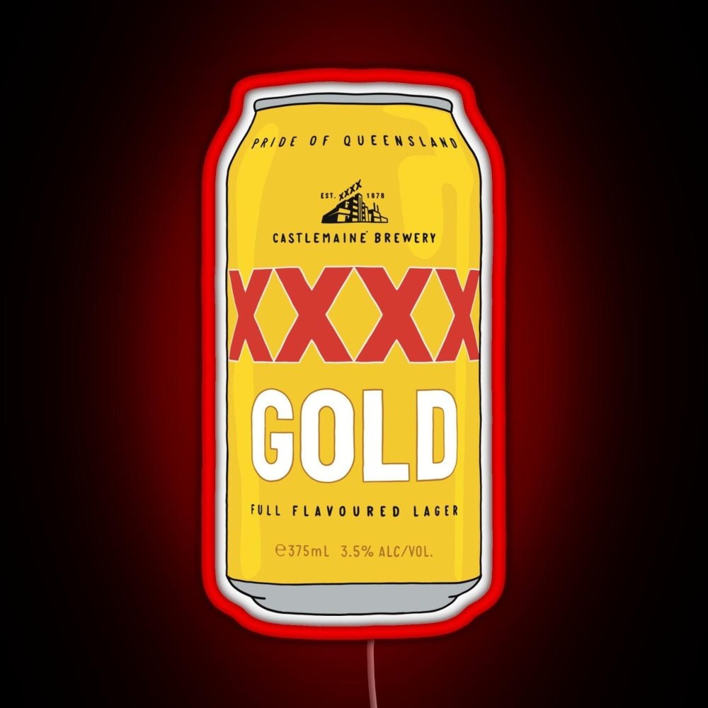 Hand Drawn Xxxx Gold Can Rgb Led Neon Sign Pop Wall Art - Shineneon