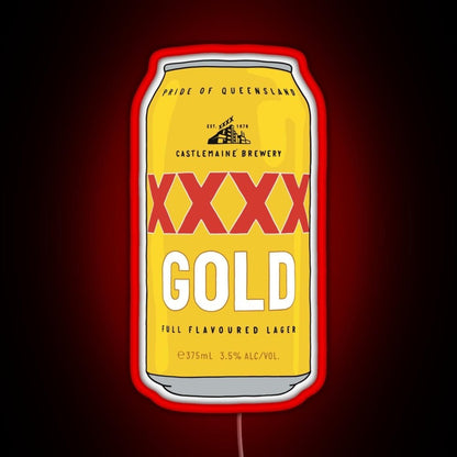 Hand Drawn Xxxx Gold Can Rgb Led Neon Sign Pop Wall Art - Shineneon