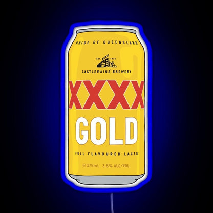 Hand Drawn Xxxx Gold Can Rgb Led Neon Sign Pop Wall Art - Shineneon