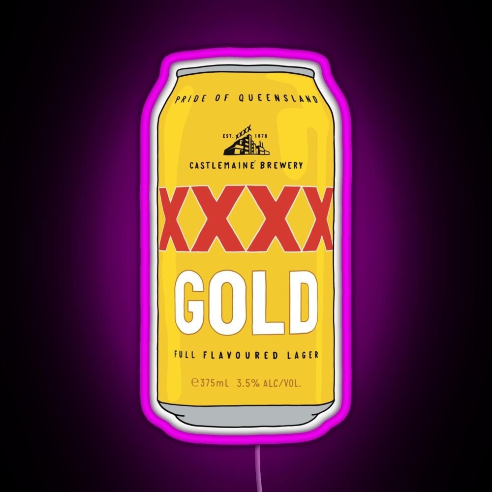 Hand Drawn Xxxx Gold Can Rgb Led Neon Sign Pop Wall Art - Shineneon