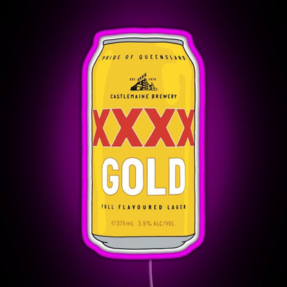 Hand Drawn Xxxx Gold Can Rgb Led Neon Sign Pop Wall Art - Shineneon
