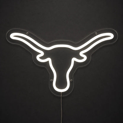 Hand Held Longhorn Skull Vintage LED Neon Sign - Shineneon