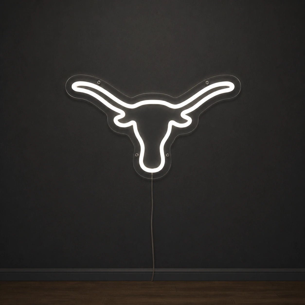 Hand Held Longhorn Skull Vintage LED Neon Sign - Shineneon