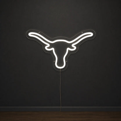 Hand Held Longhorn Skull Vintage LED Neon Sign - Shineneon