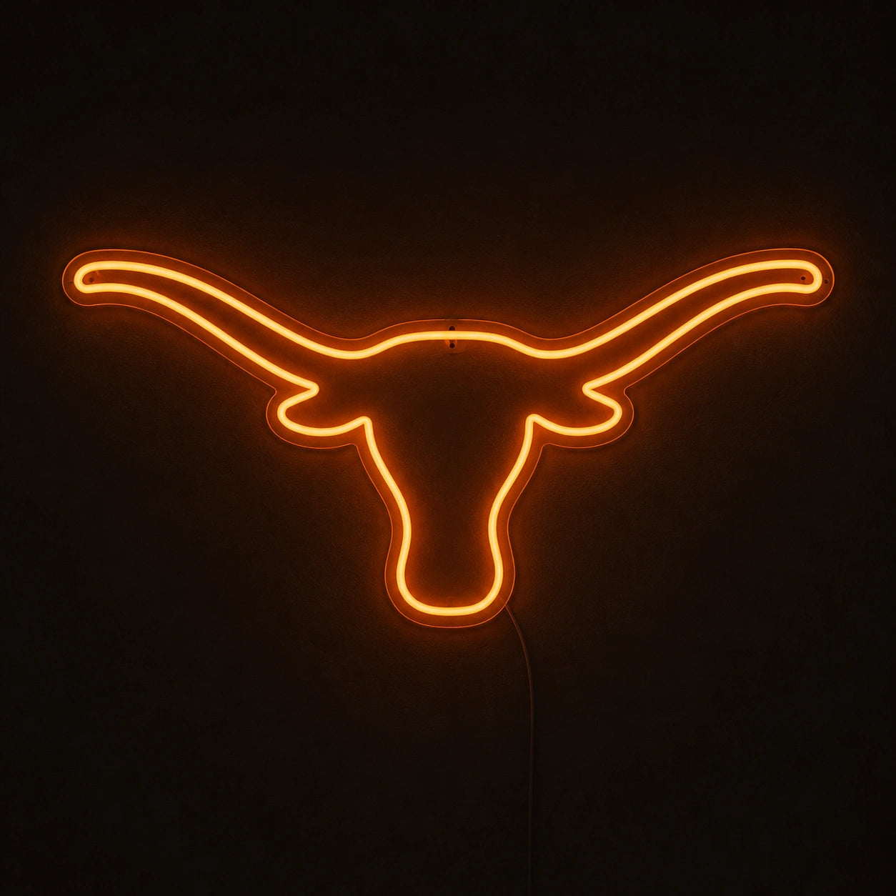 Hand Held Texas Longhorn Vintage LED Neon Sign main product image