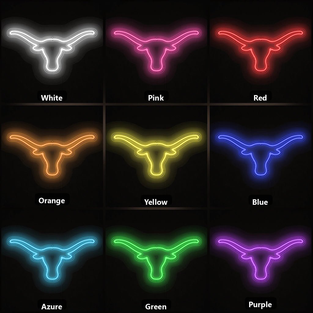 Hand Held Texas Longhorn Vintage LED Neon Sign - Shineneon