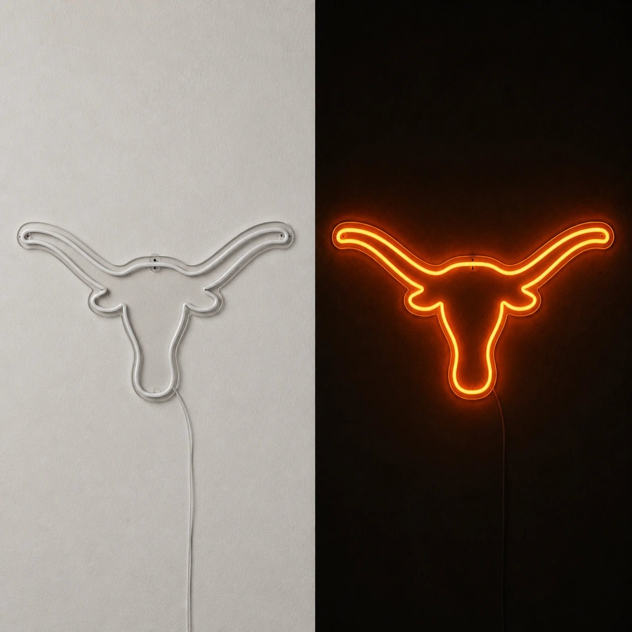 Hand Held Texas Longhorn Vintage LED Neon Sign - Shineneon