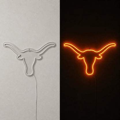Hand Held Texas Longhorn Vintage LED Neon Sign - Shineneon