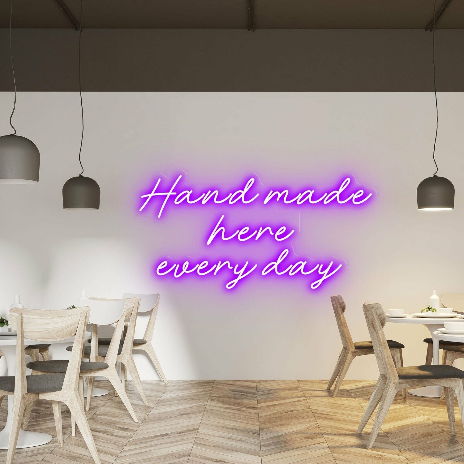 Hand Made Here Every Day Highlight Craftsmanship With Neon Art | Shineneon