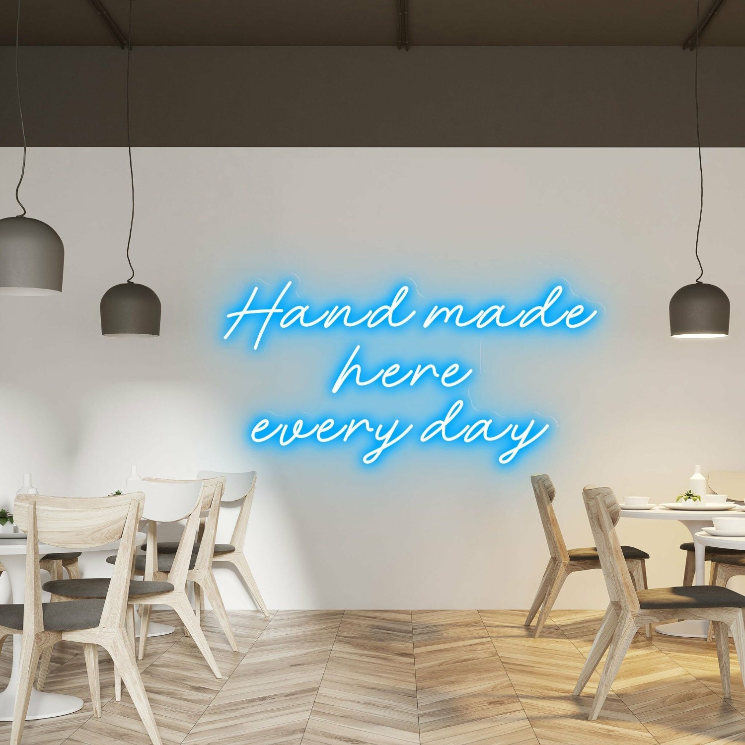 Hand Made Here Every Day Highlight Craftsmanship With Neon Art | Shineneon