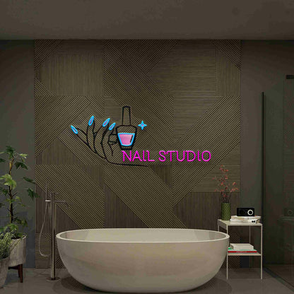 Hand Nail Uv Led Neon Sign Hand Nail Store Sign Beauty Salon Sign | Shineneon