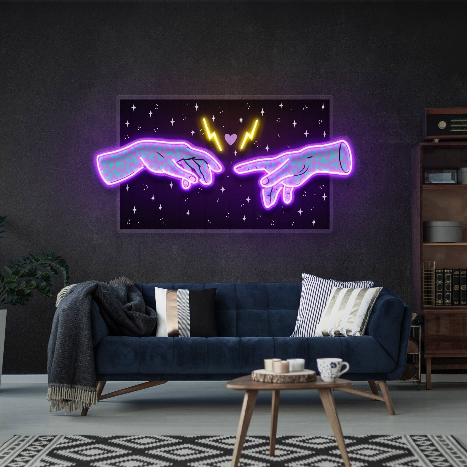 Hand Of Acid Ancient Led Uv Led Neon Sign Artwork | Shineneon