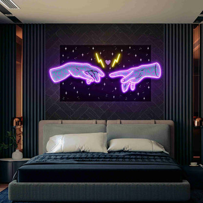 Hand Of Acid Ancient Led Uv Led Neon Sign Artwork - Shineneon