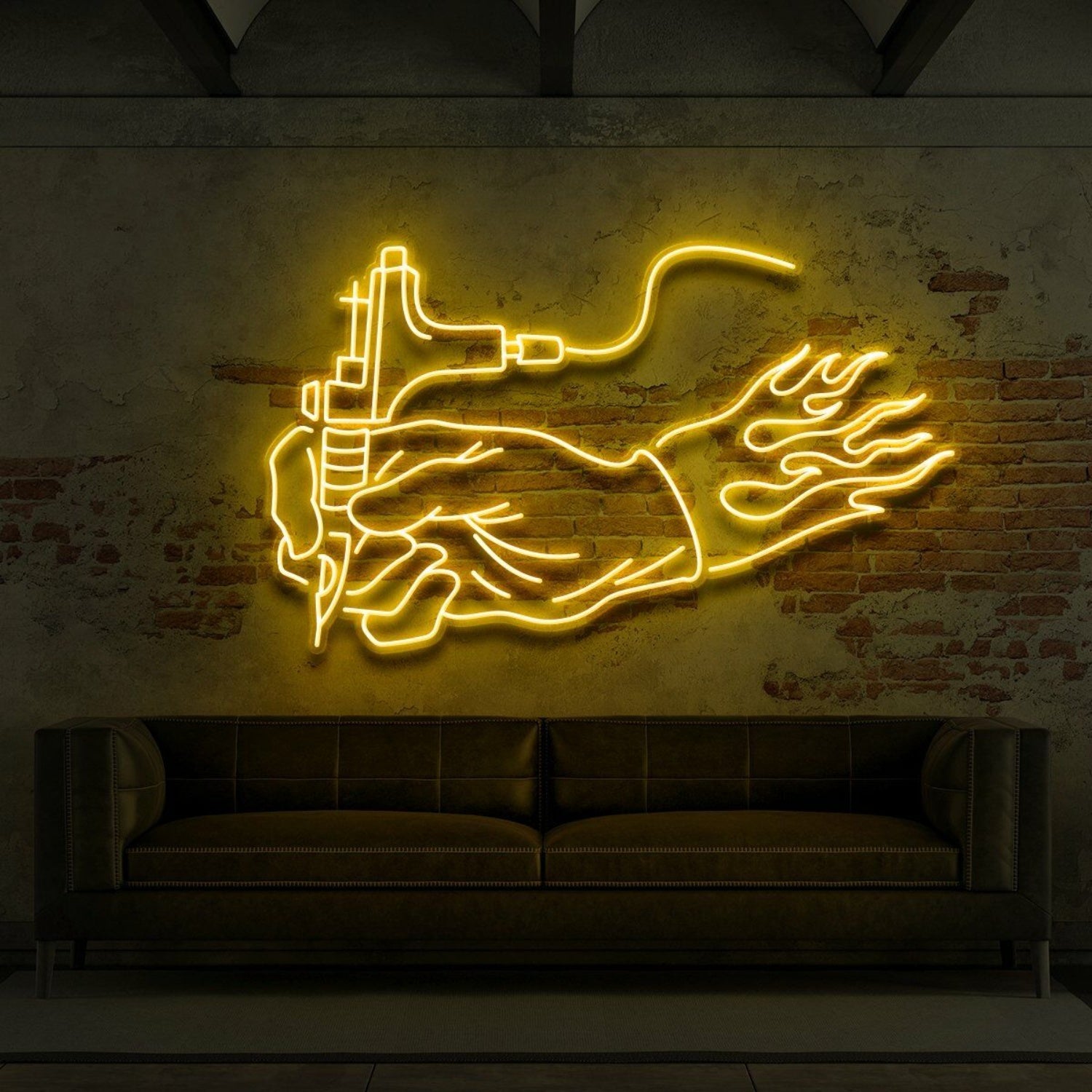 Hand Of An Artist For Tattoo Studio Led Neon Sign For Tattoo Studios | Shineneon