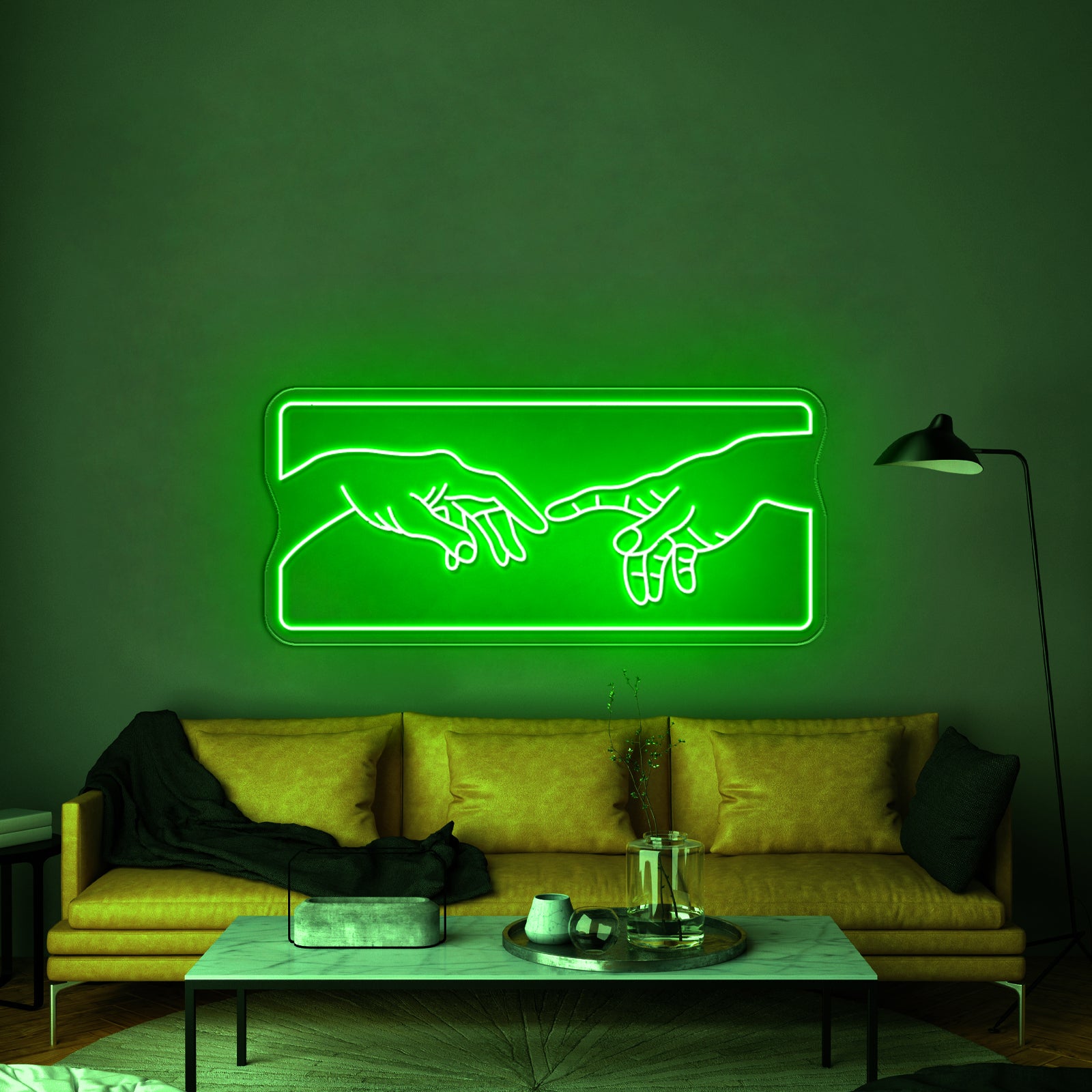 Hand Of God Neon Sign Wall Art Light Neon Signs For Bedroom