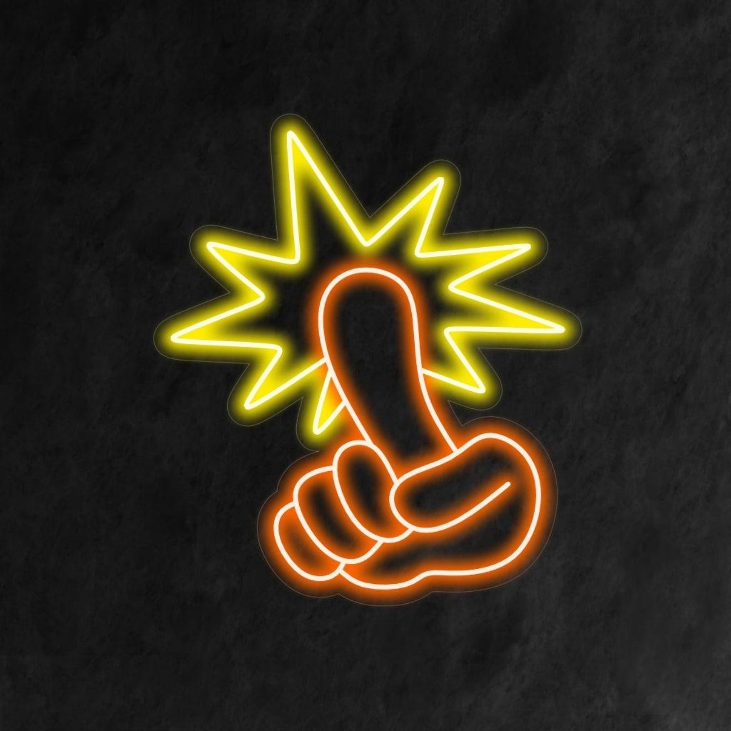 Hand Pointing Neon Sign - Shineneon
