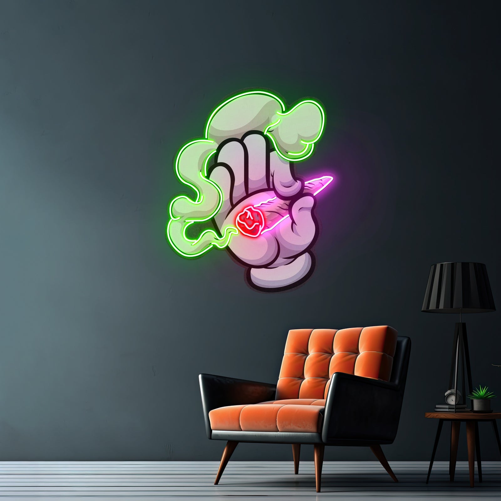 Hand Smoker Custom Led Signs Artwork For Sale - LED neon sign view 9