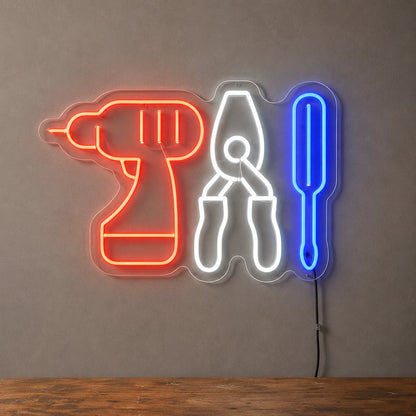Hand Tool Icons Neon Sign LED Neon Sign main product image