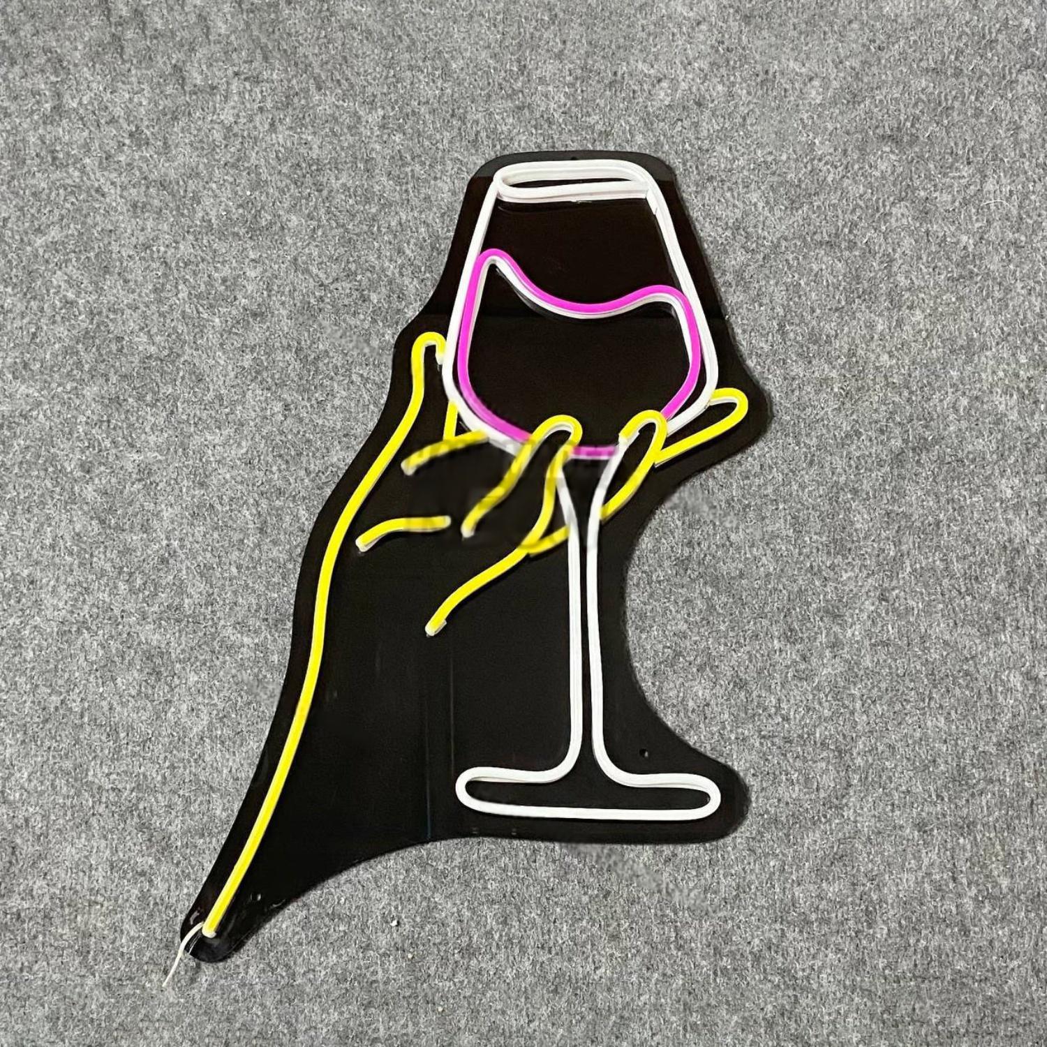 Hand Wine Led Neon Sign Led Decor | Shineneon