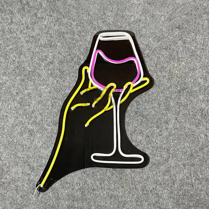 Hand Wine Led Neon Sign Led Decor | Shineneon