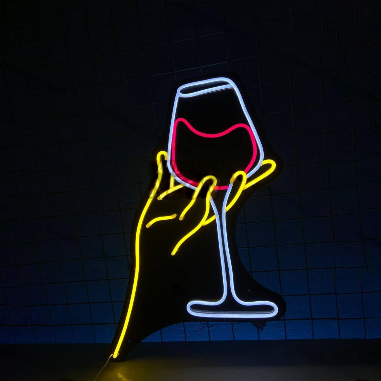 Hand Wine Led Neon Sign Led Decor | Shineneon