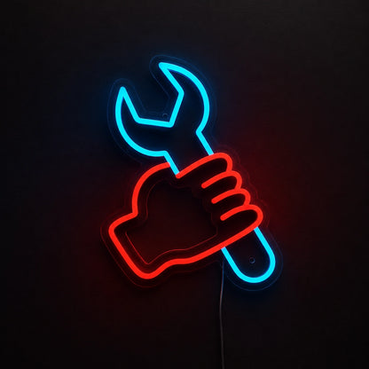 Hand Wrench Neon Sign LED Neon Sign main product image