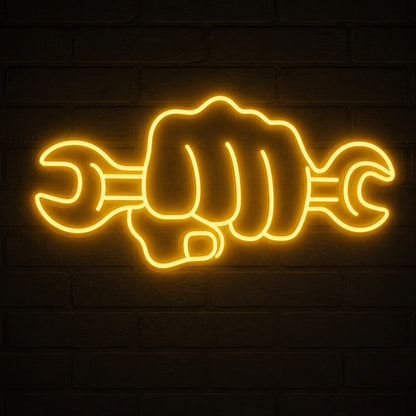 Hand Wrench Vintage LED Neon Sign main product image