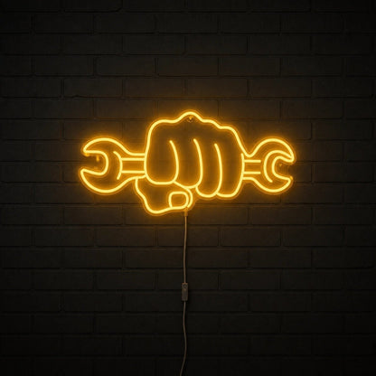 Hand Wrench Vintage LED Neon Sign - Shineneon