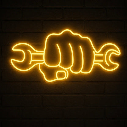 Hand Wrench Vintage LED Neon Sign - Shineneon