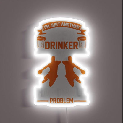 Handball Beer Drinker Gift Rgb Led Neon Sign - Shineneon