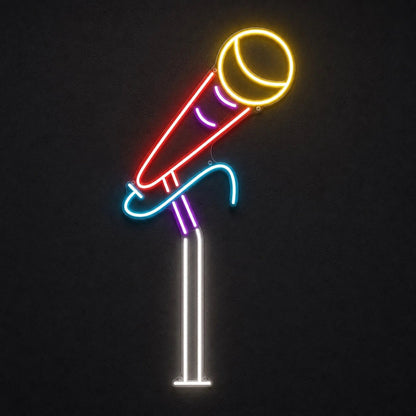 Handheld Microphone Stand LED Neon Sign - Shineneon