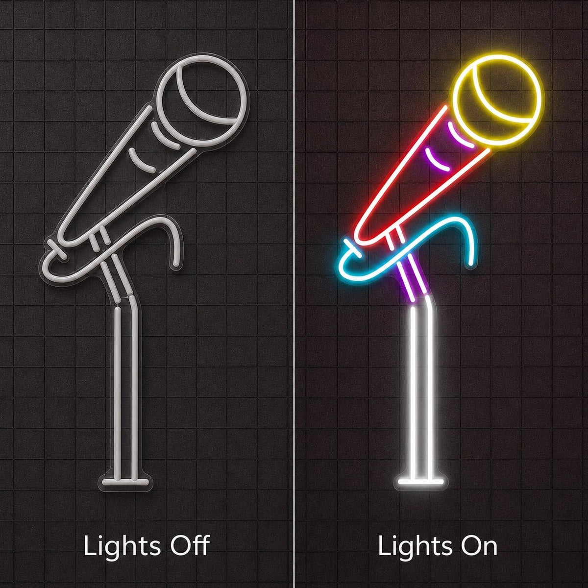 Handheld Microphone Stand LED Neon Sign - Shineneon