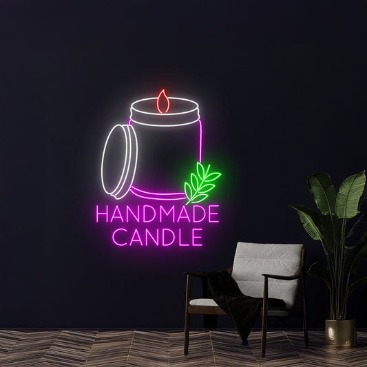 Handmade Candle Neon Light Candle Led Sign