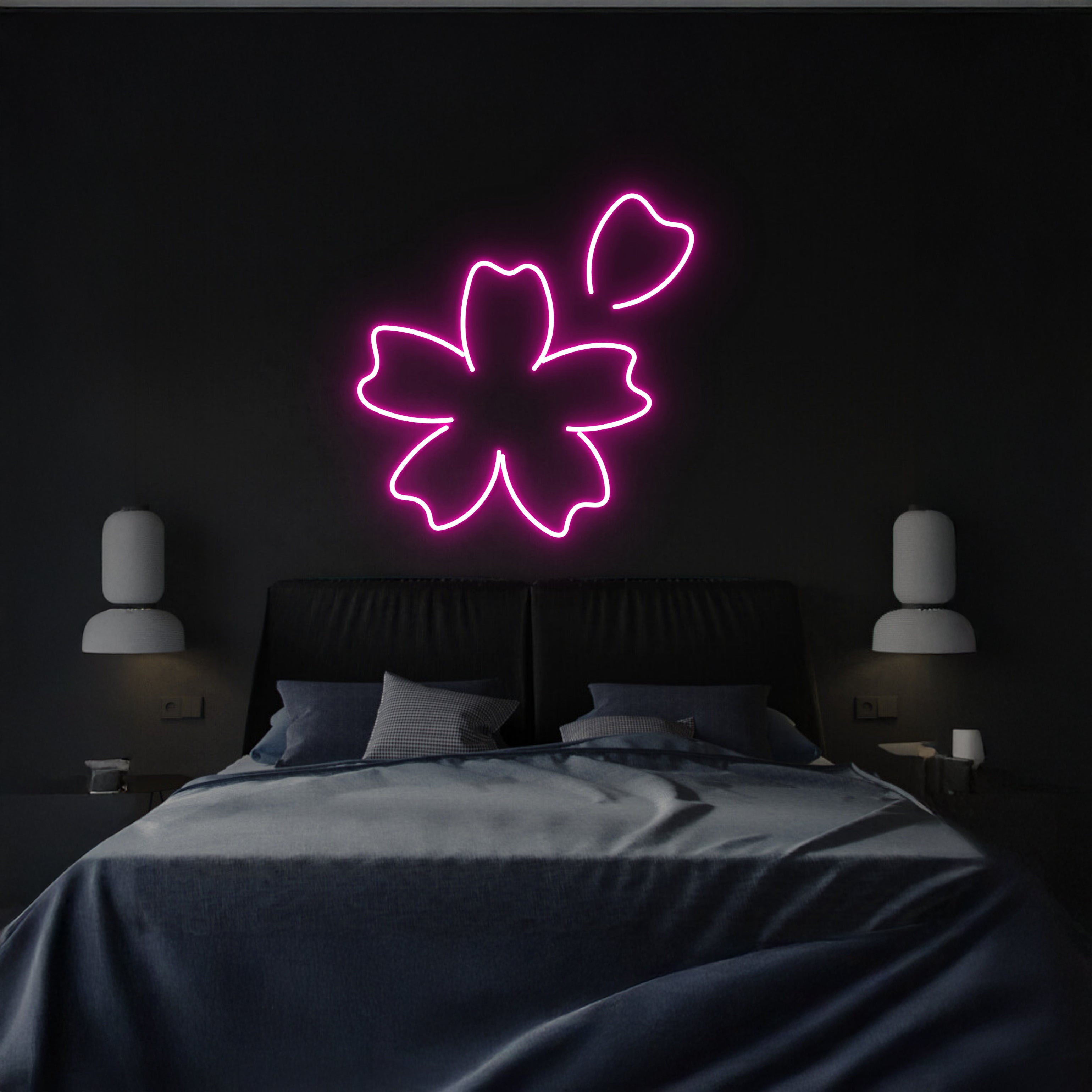 Handmade Cherry Blossom Led Neon Sign Sakura Gaming Room Decor | Shineneon