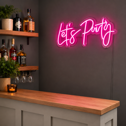 Handmade L Shape Home Bar Solid Oak Worktop Shaker Style Etsy LED Neon Sign main product image