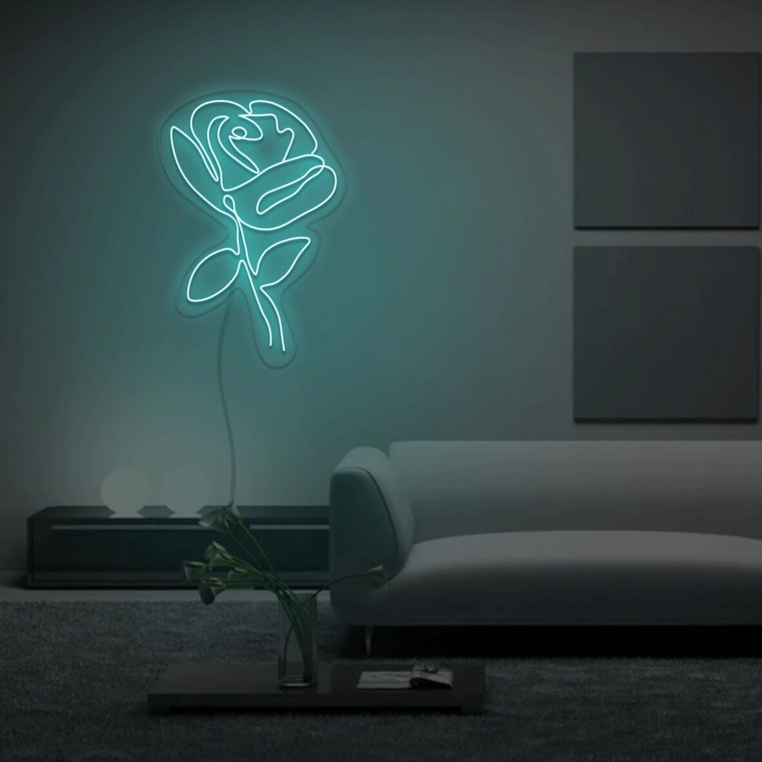 Handmade Roses Line Neon Sign | Shineneon