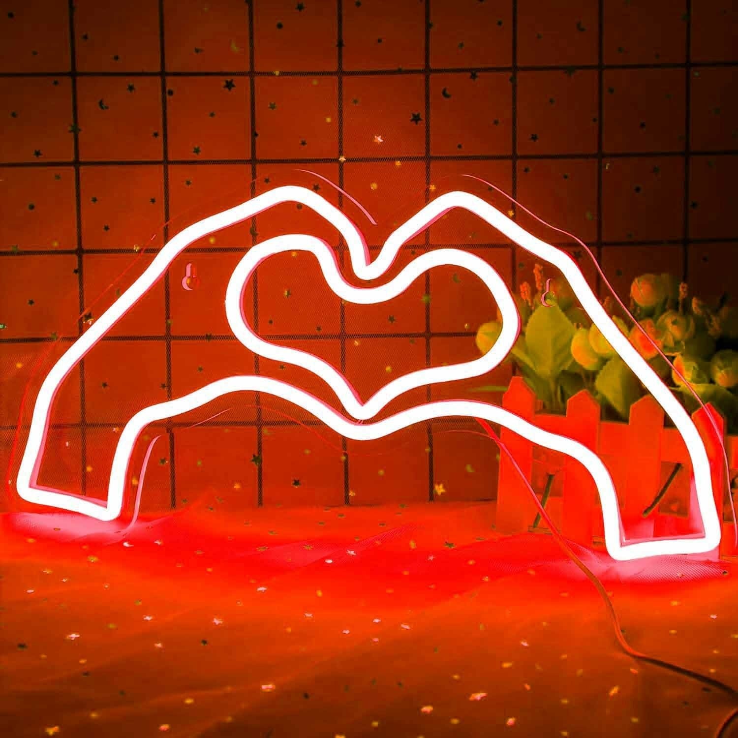 Hands Forming Heart Shape Neon Light | Shineneon