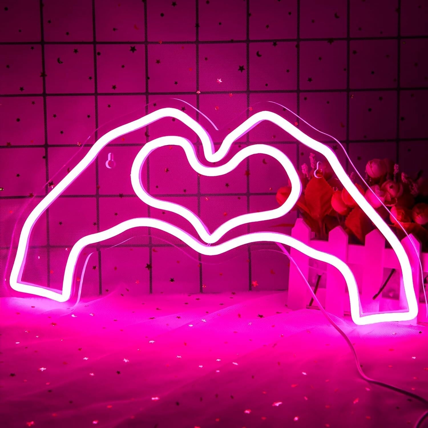 Hands Forming Heart Shape Neon Light | Shineneon