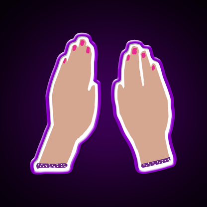 Hands Nail Salon Led Neon Sign Rgb Color - Shineneon