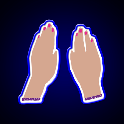 Hands Nail Salon Led Neon Sign Rgb Color - Shineneon