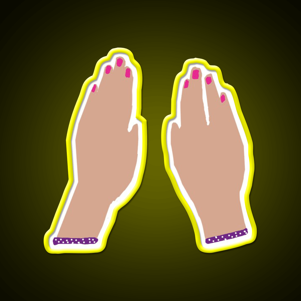 Hands Nail Salon Led Neon Sign Rgb Color - Shineneon