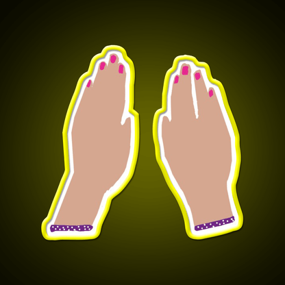 Hands Nail Salon Led Neon Sign Rgb Color - Shineneon