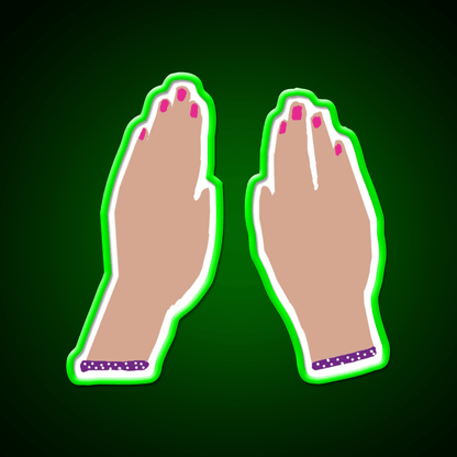 Hands Nail Salon Led Neon Sign Rgb Color - Shineneon