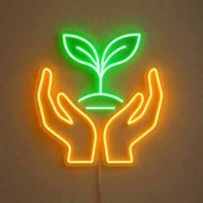 Hands Sprout Neon Sign LED Neon Sign main product image