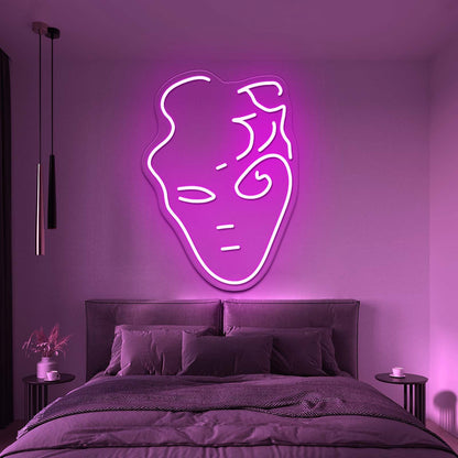 Handsome Face Artistic Neon Signs Wall Art Led Signs - Shineneon