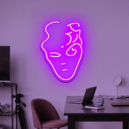 Handsome Face Artistic Neon Signs Wall Art Led Signs - Shineneon