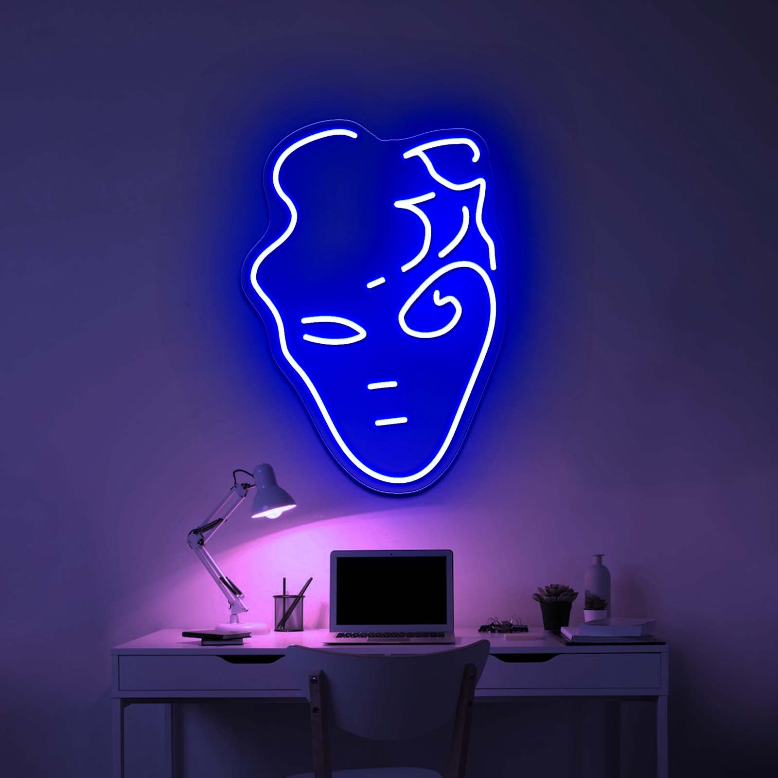Handsome Face Artistic Neon Signs Wall Art Led Signs