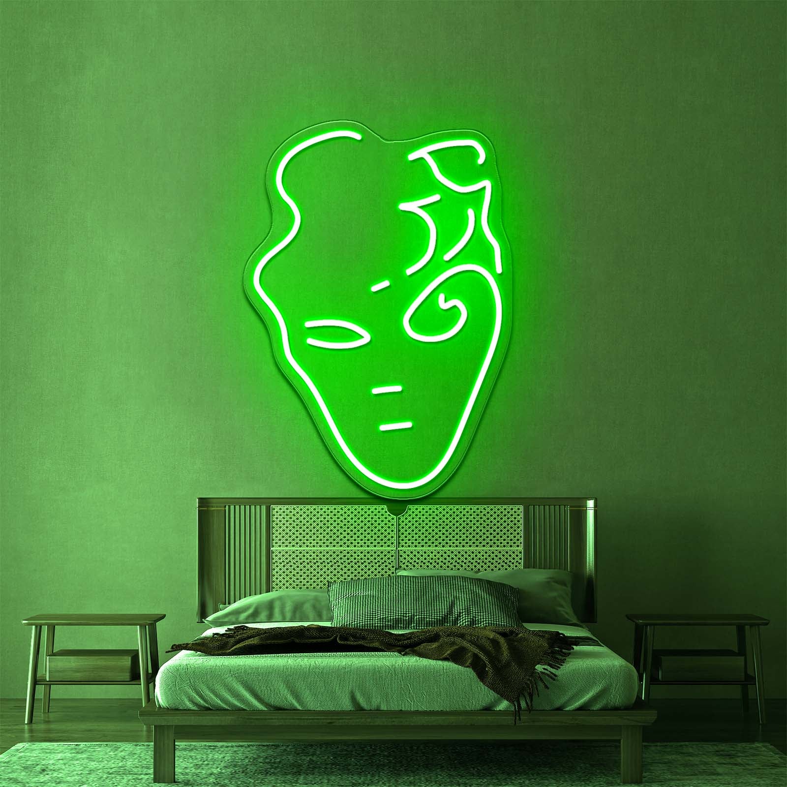 Handsome Face Artistic Neon Signs Wall Art Led Signs